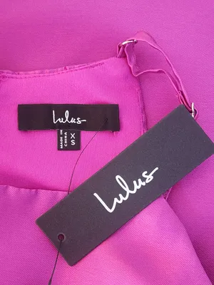 Lulus Magenta High Low Formal Dress Size XS NWT Wedding Guest Dress thumbnail 10