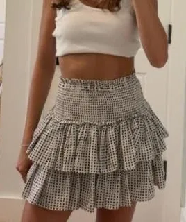 RESET Charlie Mini Skirt Polka Dot Casual Womens Medium thumbnail 1