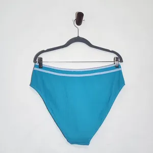 AI'MAGE Blue Bikini with Light Blue Trim and High Waist Bottoms NWT Size 2XL thumbnail 6