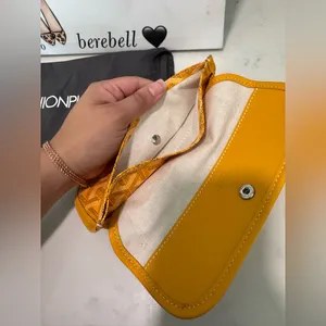 SOLD LOCALLY 🙌✨Goyard Orange/yellow Goyardine pouch Patterned Wallet thumbnail 7