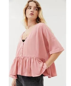 UO Out From Under Lainey Babydoll Top thumbnail 1