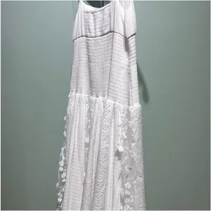 NWT Anthropologie Maeve Sleeveless Embellished Smocked Midi Dress thumbnail 3