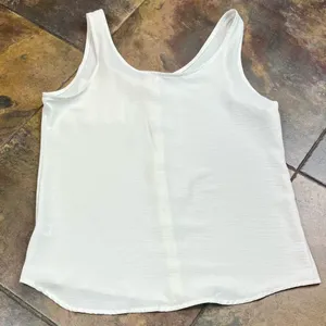 Diosun White Button Down Tank Top Medium thumbnail 10