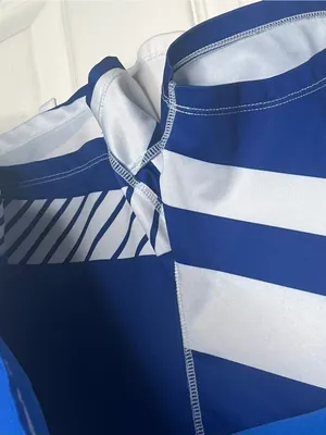DUC Sz M Blue Athletic Skort Blue And White With Back Ruffle thumbnail 5