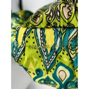 Classique Green Yellow High Low Strapless Summer Dress Wedding Guest Fit Size M thumbnail 10