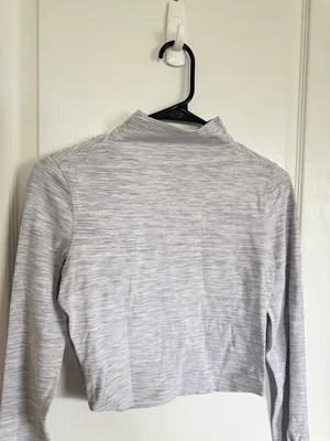 Lululemon All Aligned Mock Neck Long Sleeve Wee Are From Space Nimbus Battleship thumbnail 3