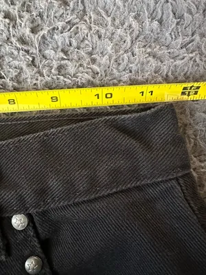 Vintage Rocky Mountain Jeans (Rockies) Black Studded High Rise 23x36 Long thumbnail 4