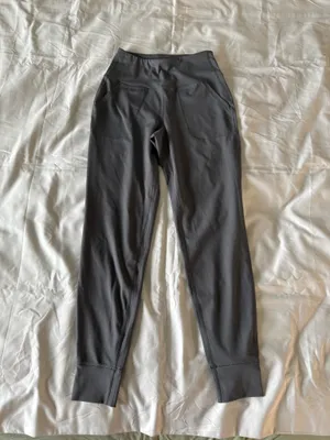 Grey High Rise Yoga Waist Joggers thumbnail 2