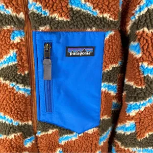 Retro-X Full Zip Fleece Jacket Deep Pile Take Root Burnished Red XS thumbnail 6