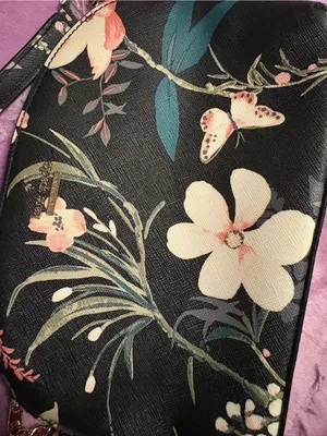 kate spade Black Floral Crossbody with Butterfly Detail thumbnail 2