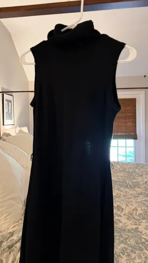 Calvin Klein Turtleneck Sweater Dress with tie thumbnail 1