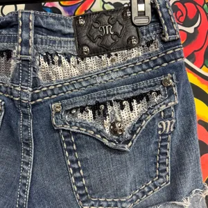 miss me cut off shorts thumbnail 3