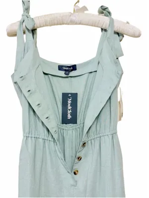 ModCloth Women’s Everyday Walking Momentum Sleeveless Linen Blend Jumpsuit SizeM thumbnail 6