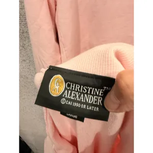 Christine Alexander Women Tracksuit L Pink Y2K Rhinestone Crown Hoodie Pants Set thumbnail 14