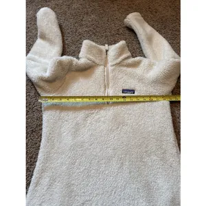 Patagonia Los Gatos 1/4 Zip Fleece Pullover Sweatshirt Women's S Cream Beige thumbnail 4