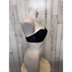 Hype Black Strapless Lace Bra Bandeau XL Wireless Seamless Tube Bra thumbnail 5