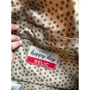 Relic Women's Multi-Color Striped Faux Leather Crossbody Bag With Polka Dot Inte thumbnail 3
