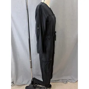 Athleta Summit Cargo Jumpsuit Black Long Sleeve Utility Women's Small‎ thumbnail 8