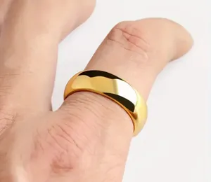 Men’s Titanium Steel Golden with Gloss Finish 6mm Band Size 12 NWT thumbnail 5
