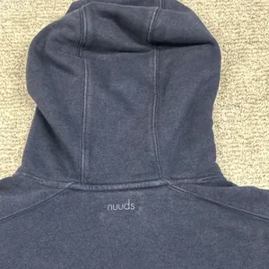 Nuuds Hoodie Womens Small Navy Blue Cropped Sweatshirt Lounge thumbnail 6