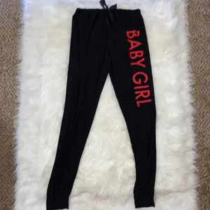 Charlotte Russe Red and Black Babygirl Sequin Print Pajama Set thumbnail 5