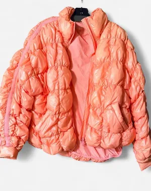 Free People scrunchy glossy package pipa puffer jacket. thumbnail 1