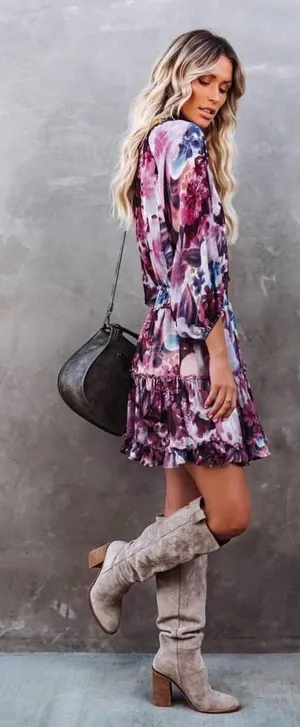 Paola Floral Smocked Ruffle Tiered Dress - Vici thumbnail 1