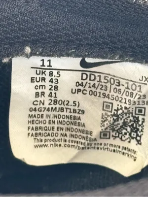 Nike Dunk Low Panda Black White Women’s 11 / Men’s 9.5 DD1503-101 thumbnail 5