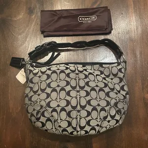 Coach Soho Signature Hobo Black Grey New Monogram Canvas F11858 Classic Y2K thumbnail 2