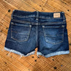 American Eagle shortie distressed 2 denim cuffed shorts thumbnail 3