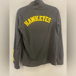 Iowa Hawkeyes quarter zip Victoria’s Secret Linn size medium thumbnail 2