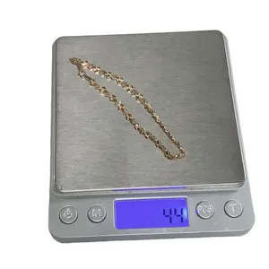 Vintage Beverly Hills 14k Gold Diamond Cut Link tennis Bracelet 7" Lobster Clasp thumbnail 10