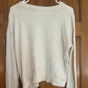 Tan Waffle Knit Long Sleeve Top thumbnail 2