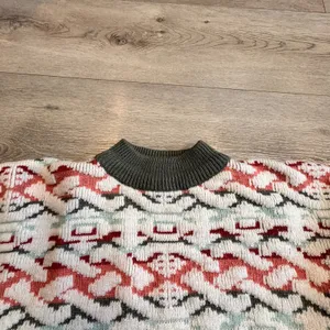 Vintage Tarazzia Mock Neck Geometric Print Knit Sweater Womens Size Medium M‎ thumbnail 3