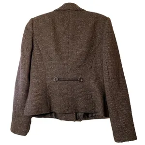 EUC Calvin Klein Brown Tweed double breasted Suit Jacket‎ Sz 6 thumbnail 2