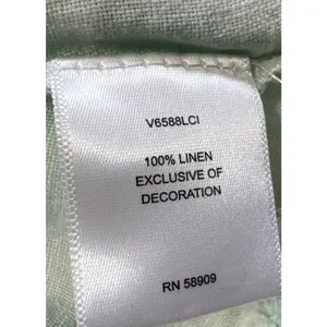 Y2K C&V‎ Chelsea Violet collection M Tiered Lace Insert Ruffle Mini Linen Skirt thumbnail 5