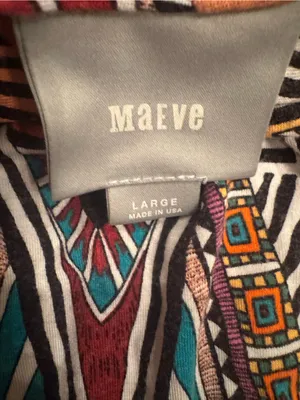 Maeve Anthropologie Moorea Geometric Aztec Column Maxi Skirt Large Boho thumbnail 4