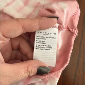 American Eagle AE Pink Tie Dye Crop Tank Spaghetti Strap XS Cotton thumbnail 4