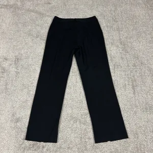 J McLaughlin Pants Womens 4 Black Straight Leg Stretch Ponte Ankle Slits Career thumbnail 6