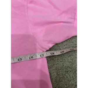 Aviator nation Neon Pink Bolt Cropped Boyfriend Tee women's small thumbnail 9