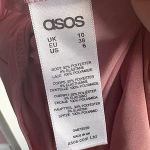 ASOS Pink Lace Yoke Bodycon Midi Dress Size 6 thumbnail 5