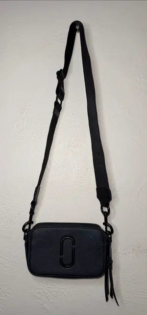 Marc Jacobs Snapshot DTM Black Leather Crossbody Camera Bag thumbnail 1