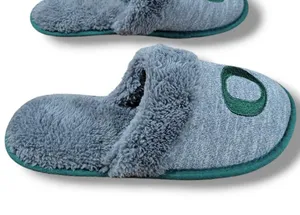 University Of Oregon Ducks Slippers Size XL (11-12) Womens Comfy Embroidery Gray thumbnail 4