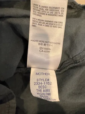 Mother The Airy High Low Shirt Dark Shadow Button Down thumbnail 7
