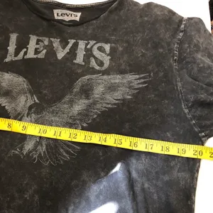 Y2K Black faded acid wash graphic tee t-shirt eagle wings gothic punk rock emo streetwear 100% cotton-L Measurement in pics thumbnail 5