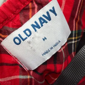 Old‎ Navy Tartan Plaid Mini Dress Womens Medium Red Smocked Puff Sleeve Holiday thumbnail 11