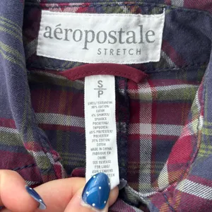 Aeropostale S Plaid Peacoat jacket fall staple thumbnail 5
