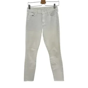 Mother Denim Looker Ankle Fray Jeans in Glass Slipper‎ White Size 26 thumbnail 3