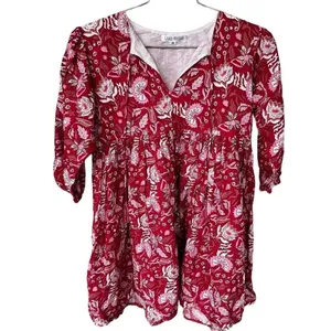 Grace Holiday Sully Dress Red Floral XS thumbnail 2