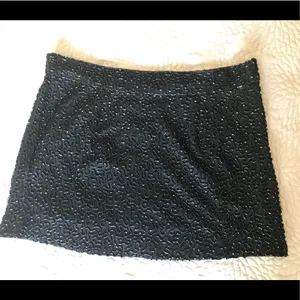 Karina Grimaldi Black Silk Sequin Skirt Sz S $218 thumbnail 8